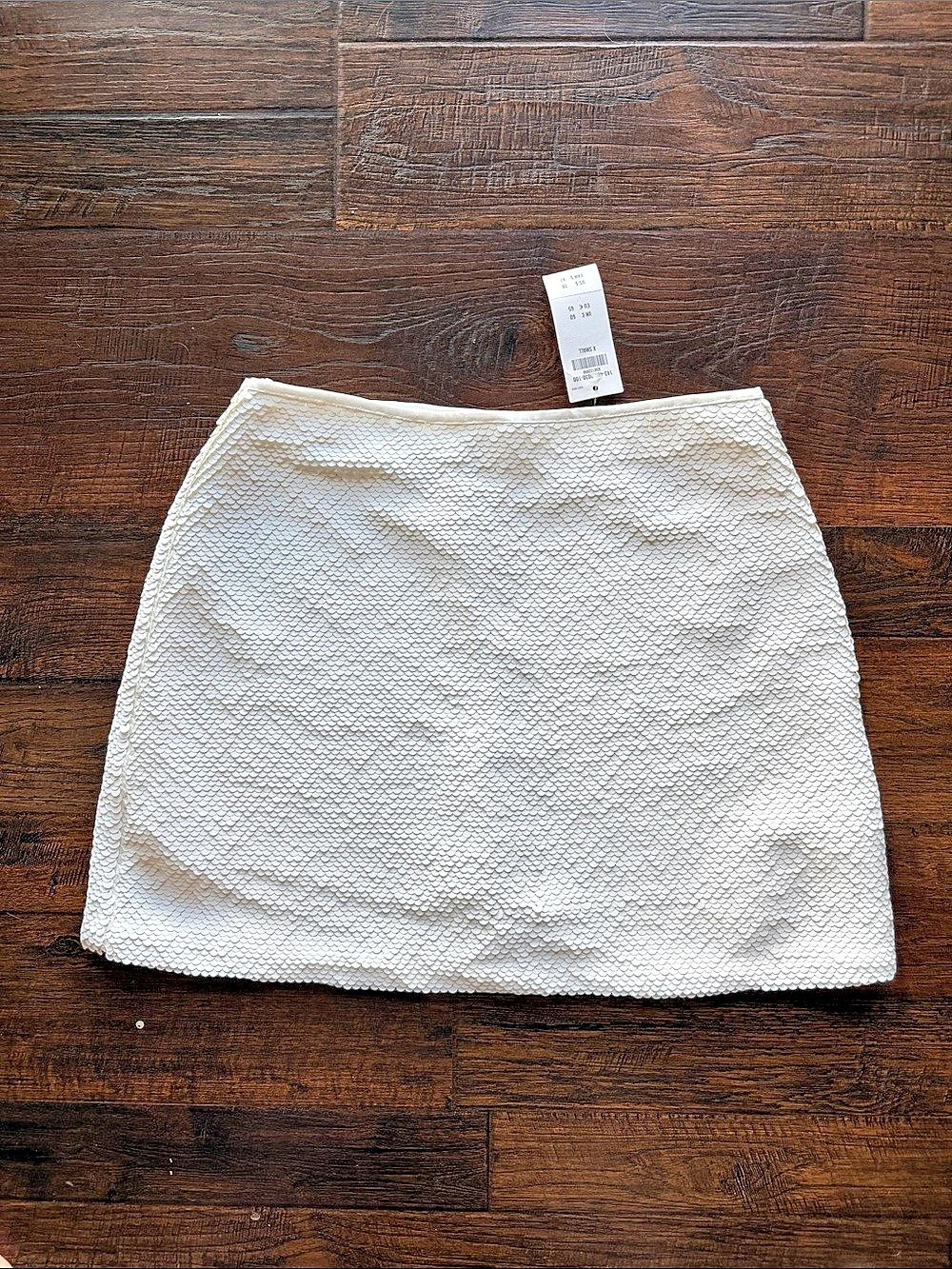 Abercrombie & Fitch The A&F Scarlett Sequin Mini Skort White XS